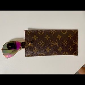 Upcycled Louis Vuitton sunglasses case!